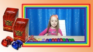 Ева Распаковывает игрушки Тачки 2