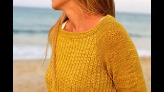 Пуловер Реглан Спицами, Сверху Связанный - 2019 / Pullover Raglan Spitsami Top  Down