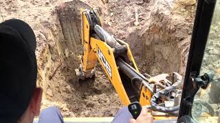 управление задним ковшом JCB 4cx , rear bucket control jcb 4 cx