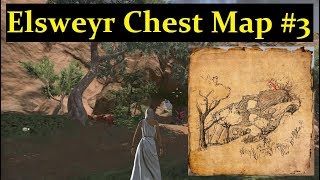 ESO ELSWEYR - Treasure Map #3 Chest Location! (Elder Scrolls Online)