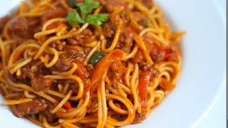 MINCED BEEF SPAGHETTI JOLLOF !