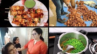 Dhanteras Vlog | Restaurant Style PANEER TIKKA with GREEN CHUTNEY | Diwali Decorations