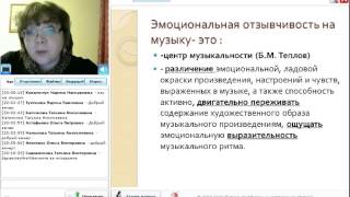 Вебинар "Развитие эмоциональной отзывчивости на музыку у детей младшего дошкольного возраста."
