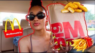 CAR VLOG + MCDONALDS MUKBANG! (EATING SHOW)