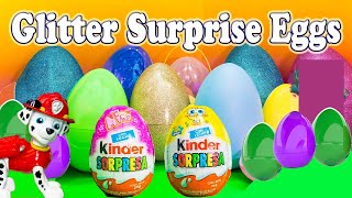 Opening Surprise Eggs containing Paw Patrol and  Sheriff Callie Toys