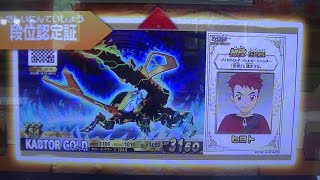 ZOIDSゾイドワイルドブラスト決闘バトルカードハンター第３最新弾カブターゴールド段位認定証（初段）発掘作業お宝の地図発見ガブリゲーターカリオン独り片手ビデオ撮影プレイ大勝利動画チハル緒方千治