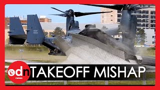 Hospital Helipad DAMAGED During US Air Force Helicopter Takeoff