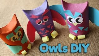Как сделать поделку Сова из втулки / How to make paper Owl / Easy Kids Craft / DIY / My Paper Quest