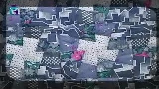 Лоскутное шитье. Квадрат - шаблон для сборки лоскутного одеяла, подушки и сумки. Мастер класс