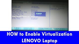 Enable Virtualization in BIOS | LENOVO LAPTOP G500s