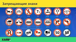 ПДД 2018. Дорожные знаки: запрещающие знаки