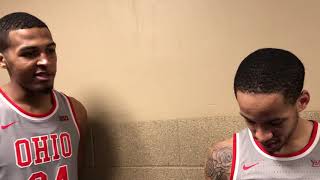 CJ Walker and Kaleb Wesson after No. 2 Ohio State lost to No. 22 West Virginia in Cleveland