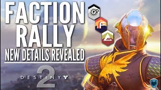 Destiny 2 - NEWS UPDATE! Faction Rally Details, New Weapons, Shaders & Faction Battle!
