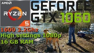 Far Cry 5 FPS benchmark on Ryzen 5 1600 & GTX 1060 | 1080p High Settings