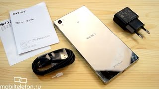 Распаковка хромированного Sony Xperia Z5 Premium (unboxing)