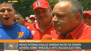 Diosdado Cabello discute con una corresponsal de BBC sobre el ataque mediático contra Venezuela