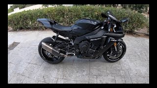 Yamaha R1 Matte Black Walk around
