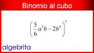 Binomio al cubo con fracciones Productos notables 444
