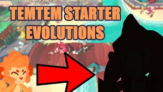 Looking at the Temtem Starter Evolutions