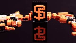 San Francisco Giants Logo Build - LEGO Day at AT&T Park