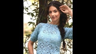 Легкая ажурная кофта. Мотив к ней крючком+лайфхак для р....