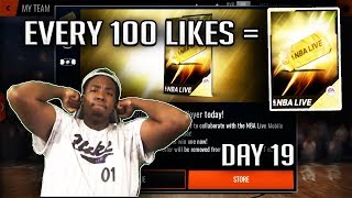 NBA LIVE MOBILE 18 LIT STREAM!!! EVERY 100 LIKES = GOLDEN TICKET PACK!!! DAY 19/30