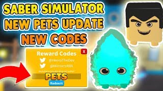 *PETS NEW SECRET CODES* SABER SIMULATOR CODES ROBLOX