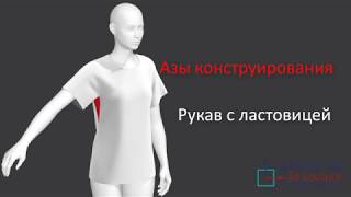 Азы конструирования. Рукав с ластовицей.
