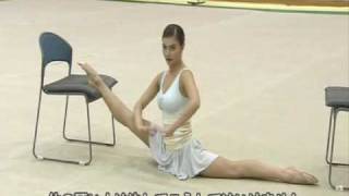 Alina Kabaeva Rhythmic Gymnastic Training Tips Warm Up part2