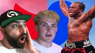 YouTuber Reactions to KSI Beating Logan Paul!