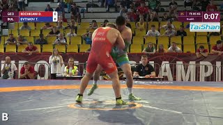 Qual. FS - 85 kg: D. KOCHKIANI (GEO) df. T. EVTIMOV (BUL) by VSU, 11-0