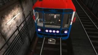Тест метросигнализации *АЛС* на Калининской линии метро в игре *TRAINZ*