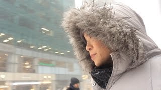 Commuting through the Bomb Cyclone in New York City
