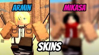 ANIME CHARACTERS | AOT:Downfall | Roblox | ZEROBAKI