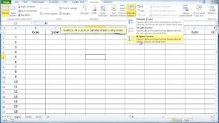 Excel - Satır ve sütun sabitleme, dondurma