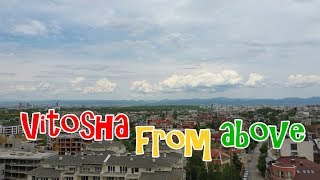 Vitosha neighborhood in Sofia, Bulgaria from above
