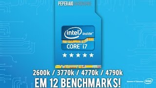 Teste: Intel I7 2600k vs 3770k vs 4770k vs 4790k em 12 Benchmarks - Performance e Temperatura