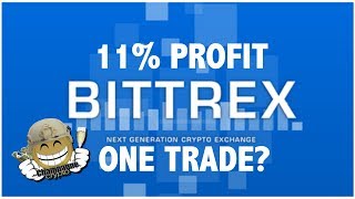 11% Profit. One Bittrex Trade?