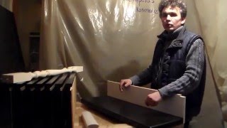 часть 5 из 6, монтаж деревянных ступеней на металлический каркас лестницы