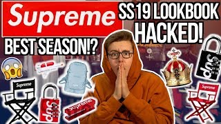 SUPREME'S SS19 LOOKBOOK HAS BEEN HACKED AND LEAKED! | BEST SUPREME ACCESORIES EVER!?