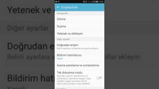 Görme engelliler için talkback kullanımı