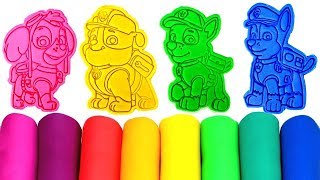 Learn Colors with Play Doh Paw Patrol Molds Surprise Toys Fun for Kids