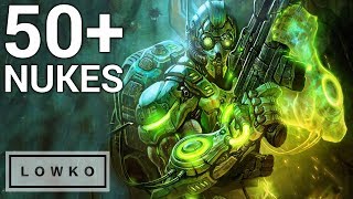 StarCraft 2: 50+ TACTICAL NUKES?!