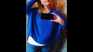 Как я вяжу Свитер ОВЕРСАЙЗ с азиатским ростком. Обзор  МК для начинающих.