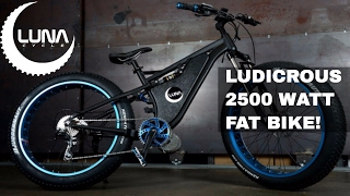 The Luna Ludicrous 2500 watt Mid Drive electric fat bike