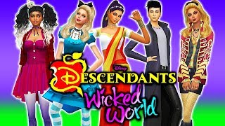 ?CREATING THE DESCENDANTS WICKED WORLD CHARACTERS!? Descendants 3 Sims 4 | Create a Sim