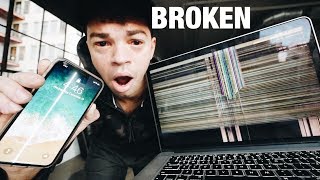 I BROKE MY iPhone X & my macbook :(