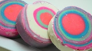 How to make Goat Milk Soap - Decorative Round with Bright Colors