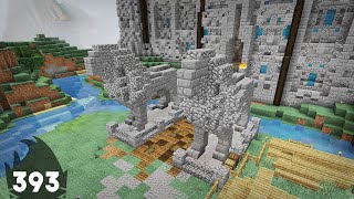 Minecraft Building w/ BdoubleO :: Lion Statues! ep 393