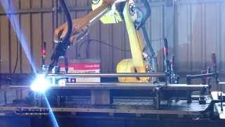 Soldadura robótica. Sistema y proceso de soldadura robotizada con robot de soldadura Pleguin-Metal